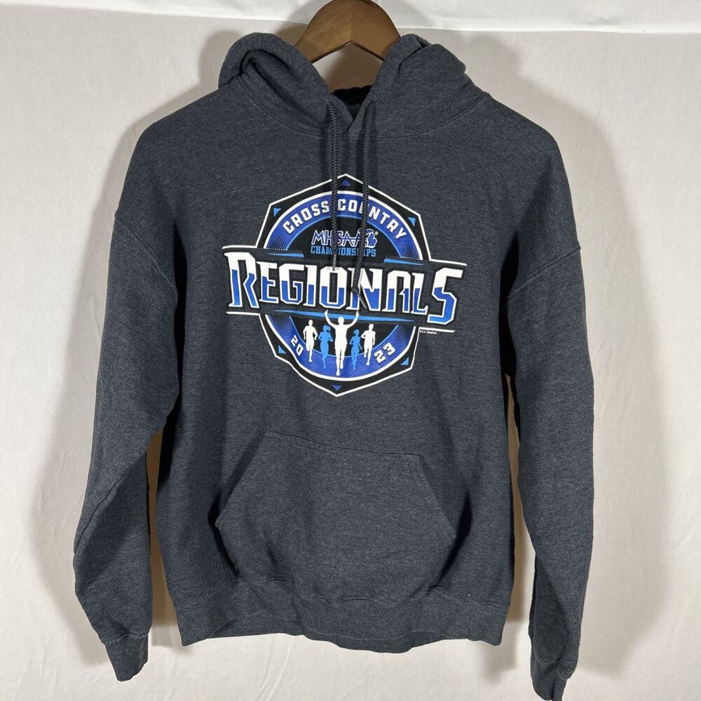 MHSAA Cross Country Regionals 2023 Hoodie Gray Pullover (No Tag) Small